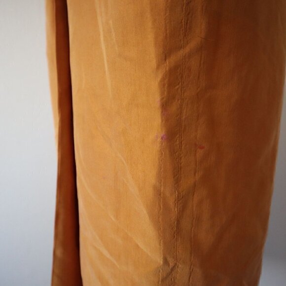 Vintage Yellow Orange Silk Gillian Wrap Dress Size 2 - Picture 6 of 13